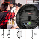 Raya Bi-Color 9" Round LED Light Panel Kit with 2.4 GHz Wireless Remote & Stand