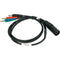 Remote Audio 3-Pin XLR to 3 x Banana Plug Cable (4')