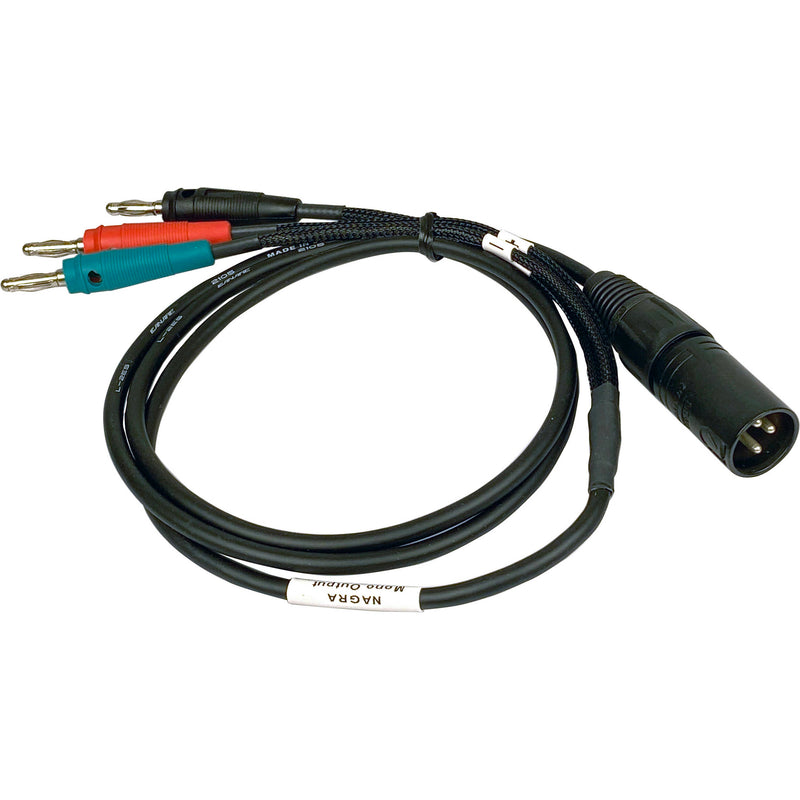 Remote Audio 3-Pin XLR to 3 x Banana Plug Cable (4')