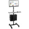 Mount-It! Mobile Cart with Monitor Mount and CPU Holder