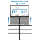 Mount-It! Mobile Cart with Monitor Mount and CPU Holder