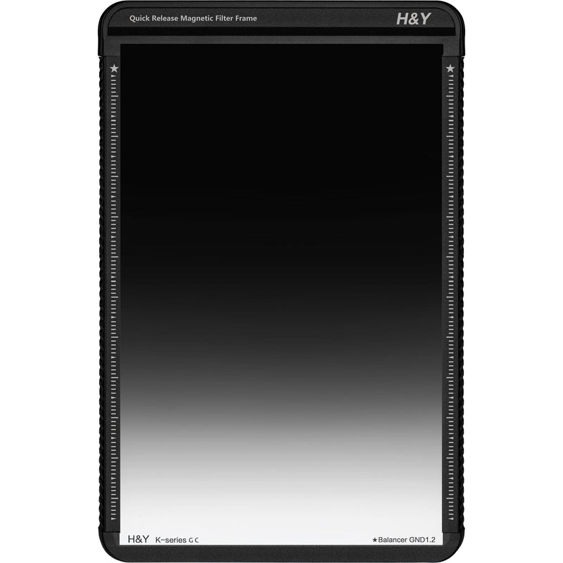 H&Y Filters 100 x 150mm K-Series Graduated Neutral Density Balancer 1.2 Filter (4-Stop) with Quick Release Magnetic Filter Frame