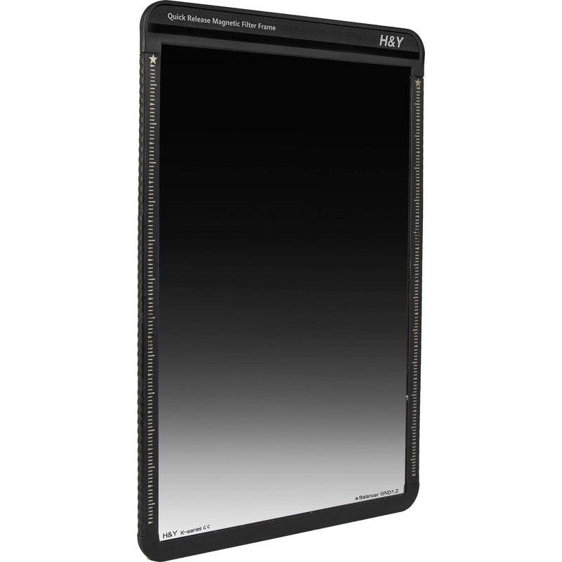 H&Y Filters 100 x 150mm K-Series Graduated Neutral Density Balancer 1.2 Filter (4-Stop) with Quick Release Magnetic Filter Frame