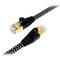 Tera Grand Cat 7 Ultra Flat Braided Ethernet Patch Cable (10Gb, 75', Black & White)