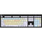 Logickeyboard Dyslexie Keyboard (Windows, Black, US English)