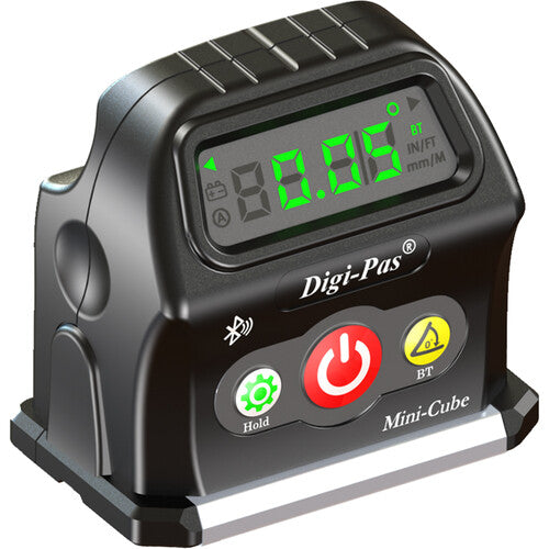 Digipas Technologies DWL-90PRO 2-Axis Smart Cube Level, Wirelessly Displays Leveling Status On Smartphone (Black)