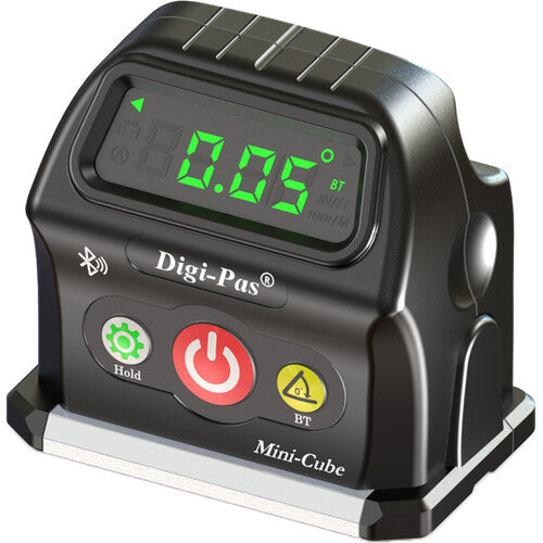 Digipas Technologies DWL-90PRO 2-Axis Smart Cube Level, Wirelessly Displays Leveling Status On Smartphone (Black)