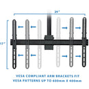 Mount-It! MI-509B Full Motion Ceiling Mount for 32 to 70" Displays