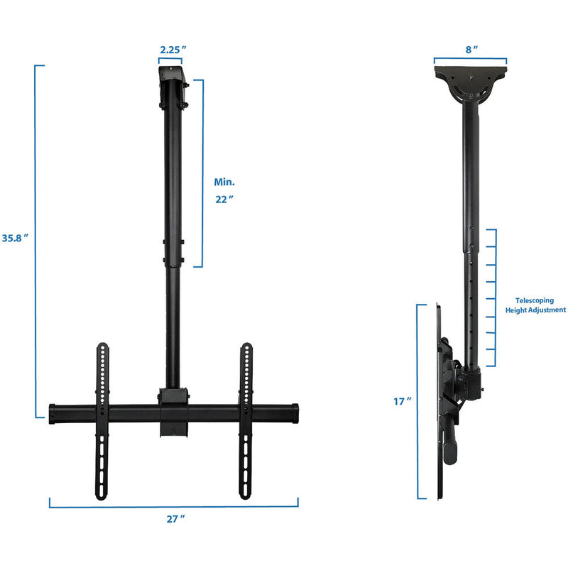 Mount-It! MI-509B Full Motion Ceiling Mount for 32 to 70" Displays