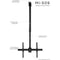 Mount-It! MI-509L Full Motion Ceiling Mount for 32 to 70" Displays