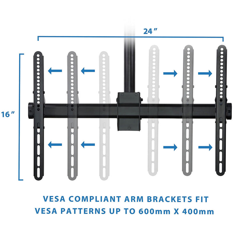 Mount-It! MI-509L Full Motion Ceiling Mount for 32 to 70" Displays