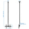 Mount-It! Large Full Motion Ceiling TV Mount for 32 to 70" Displays