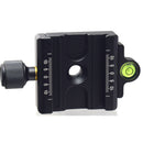 Desmond DAC-50CA Bi-Directional 50mm QR Clamp for Arca-Type QR Plates with Removable Arca-Type Base Mounting Plate