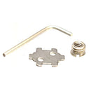 Desmond DAC-50CA Bi-Directional 50mm QR Clamp for Arca-Type QR Plates with Removable Arca-Type Base Mounting Plate