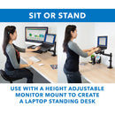 Mount-It! Clamp-On Laptop Tray with Safety Straps