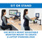 Mount-It! Clamp-On Laptop Tray with Safety Straps