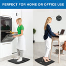 Mount-It! Anti Fatigue Standing Desk Floor Comfort Mat -18X22" Rubberized Gel Foam (Black)