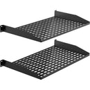 Pyle Pro 1 RU Server Rack Shelves (Set of 2)
