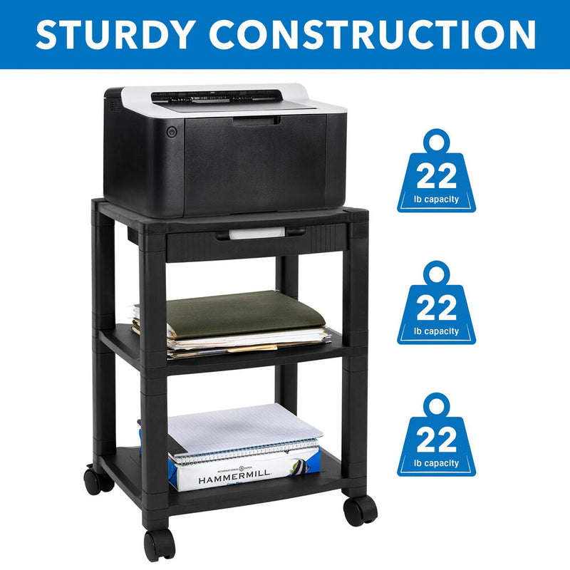 Mount-It! Height Adjustable Rolling Printer Cart