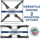 Mount-It! Vesa Mount Adapter Kit Converts VESA 75x75mm and 100x100mm to 200x200mm and 200x100mm
