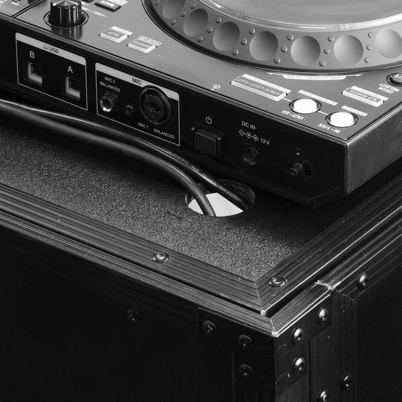 Odyssey Two-Tier DJ Fold-Out Stand (36 x 33", Black)