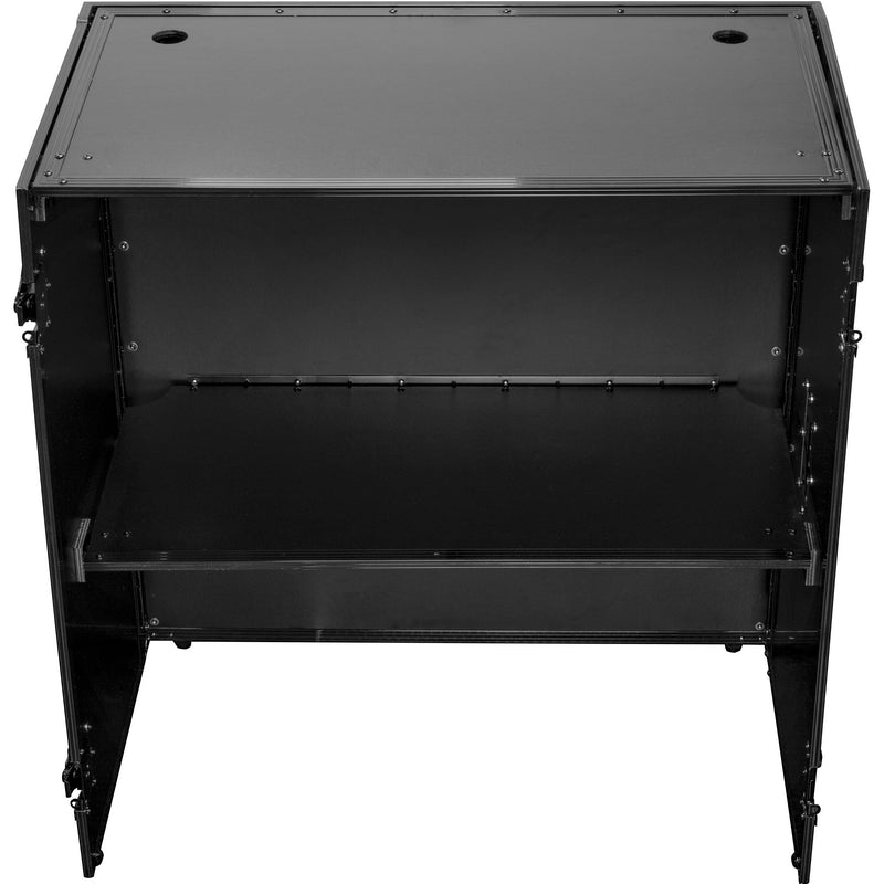 Odyssey Two-Tier DJ Fold-Out Stand (36 x 33", Black)