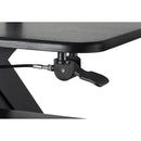 Mount-It! Sit Stand Standing Desk Converter with Dual Monitor Mount Combo (Black)