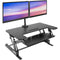 Mount-It! Sit-Stand Desk Converter with Dual Monitor Mount (Black)