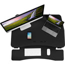 Mount-It! Height-Adjustable Standing Desk Converter, 6"H x 40-7/16"W x 9"D (Black)