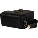MegaGear Leather Camera Messenger Bag for Mirrorless, Instant & DSLR Cameras (Black)