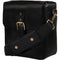 MegaGear Leather Camera Messenger Bag for Mirrorless, Instant & DSLR Cameras (Black)