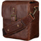 MegaGear Leather Camera Messenger Bag for Mirrorless, Instant & DSLR Cameras (Dark Brown)