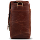 MegaGear Leather Camera Messenger Bag for Mirrorless, Instant & DSLR Cameras (Dark Brown)