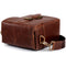 MegaGear Leather Camera Messenger Bag for Mirrorless, Instant & DSLR Cameras (Dark Brown)