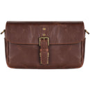 MegaGear Leather Camera Bag for Mirrorless, Instant, DSLR Cameras (Dark Brown)