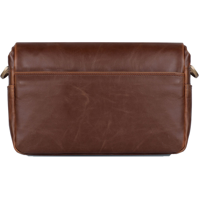 MegaGear Leather Camera Bag for Mirrorless, Instant, DSLR Cameras (Dark Brown)