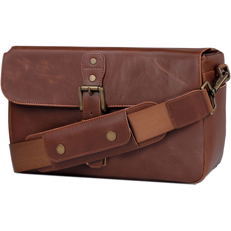 MegaGear Leather Camera Bag for Mirrorless, Instant, DSLR Cameras (Dark Brown)