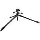 Slik Pro AL-323-3W Aluminum 3-Section Tripod with Arca-Type 3-Way Pan-Tilt Head