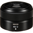 Nikon NIKKOR Z 40mm f/2Lens with UV Filter Kit