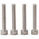 CineMilled M4 x 25mm Stainless Steel Screws (4-Pack)