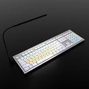 Logickeyboard Dyslexie Keyboard (Mac, White, US English)