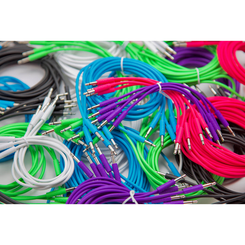 Cre8audio Nazca Noodles Eurorack-Style Patch Cables (Baby Blue, 2-Pack, 9.8')