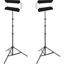 Genaray SSL-MINI-B Soft Strip Bi-Color LED 2-Light Kit (4 x 17")