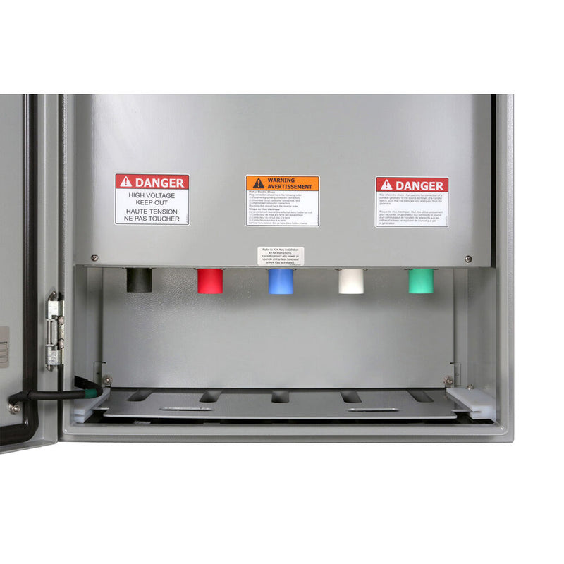 Lex Products PowerGATE 400A Power Input Panel with Brown, Orange, Yellow, White & Green Inlets