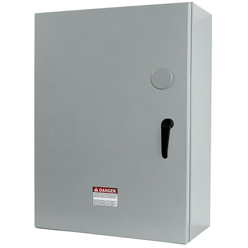 Lex Products PowerGATE 800A Power Input Panel with Brown, Orange, Yellow, White & Green Inlets
