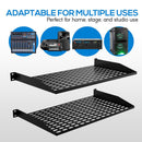 Pyle Pro 1 RU Server Rack Shelves (Set of 2)