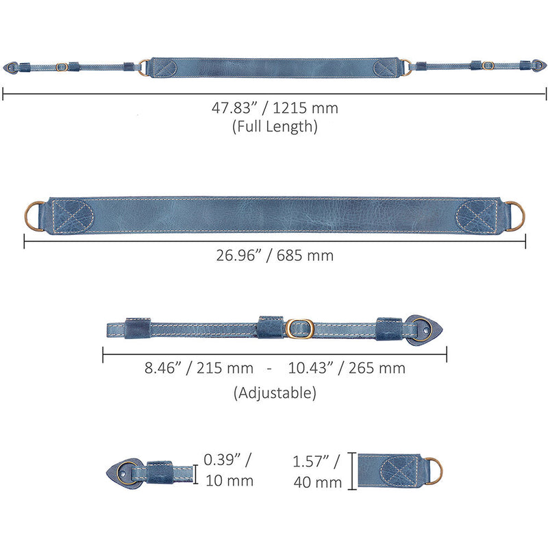 MegaGear Sierra Shoulder/Neck Camera Strap (Blue)