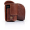 MegaGear Ever Ready Leather Camera Case for Sony ZV-E10 (Brown)