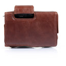 MegaGear Ever Ready Leather Camera Case for Sony ZV-E10 (Brown)