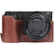 MegaGear Ever Ready Genuine Leather Camera Half Case for Sony ZV-E10 (Brown)